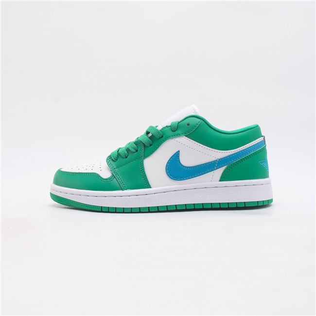Women's Running Weapon Air Jordan 1 Green/White Shoes 0315